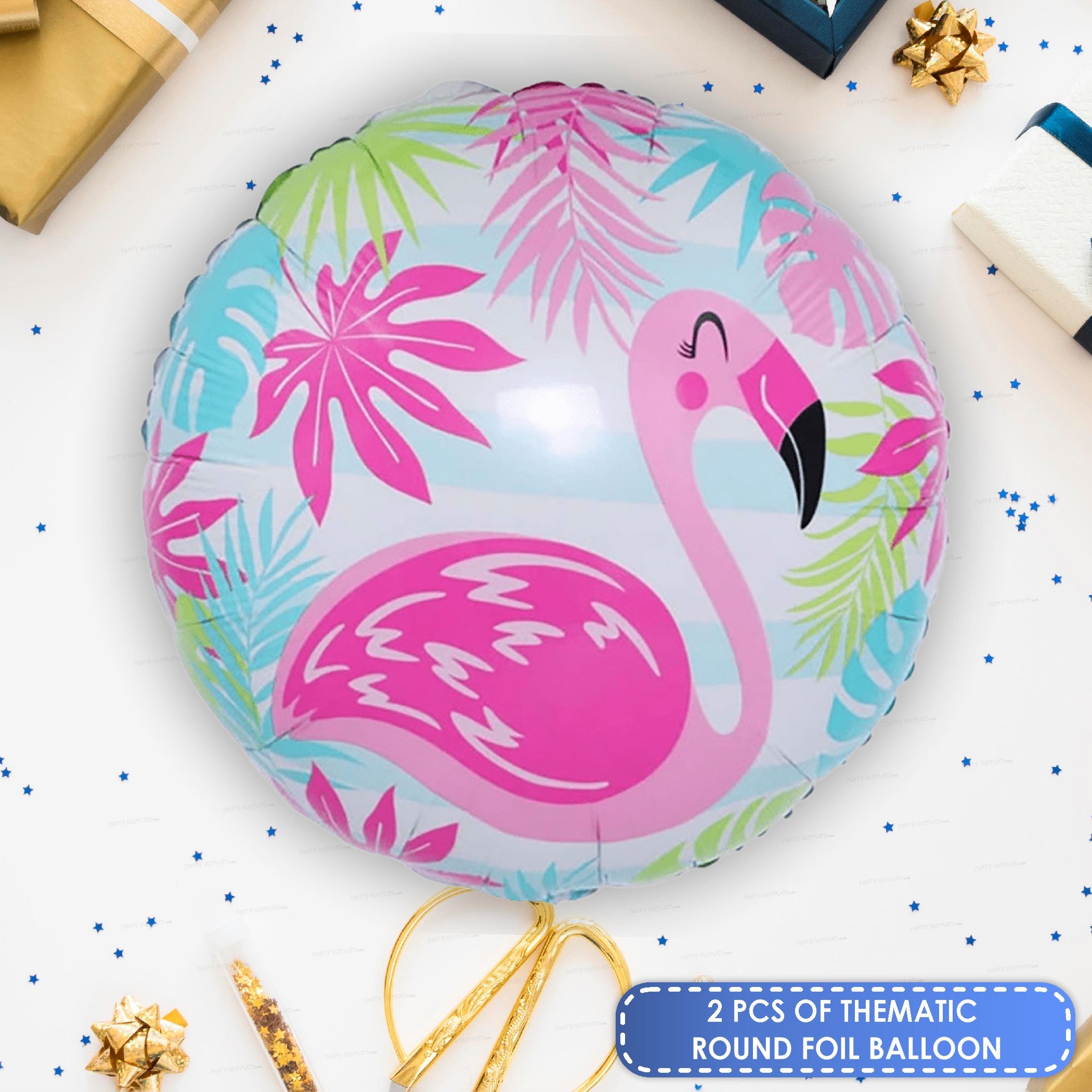 PSI Flamingo Theme Foil Balloons Pack