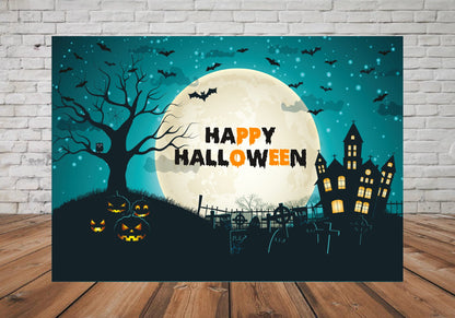 PSI Halloween Theme Customized Backdrop