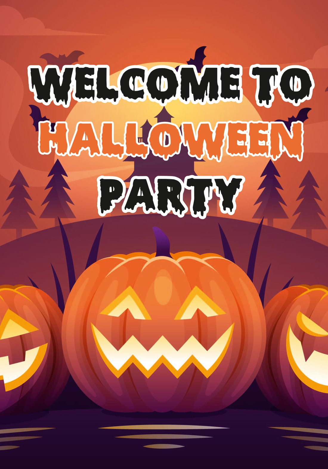 Halloween Theme Welcome Board