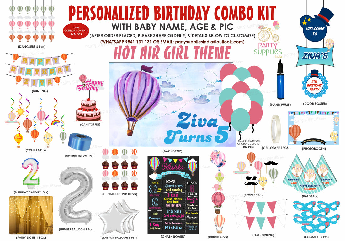 Hot Air Girl Theme Premium Kit