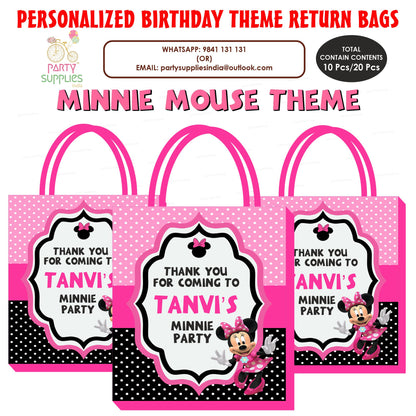 Minnie Mouse Theme Return Gift Bag