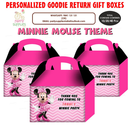 Minnie Mouse Theme Goodie Return Gift Boxes