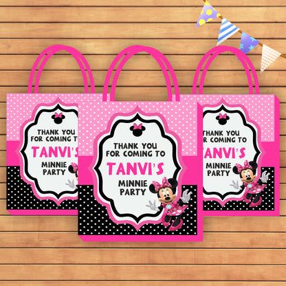 Minnie Mouse Theme Return Gift Bag