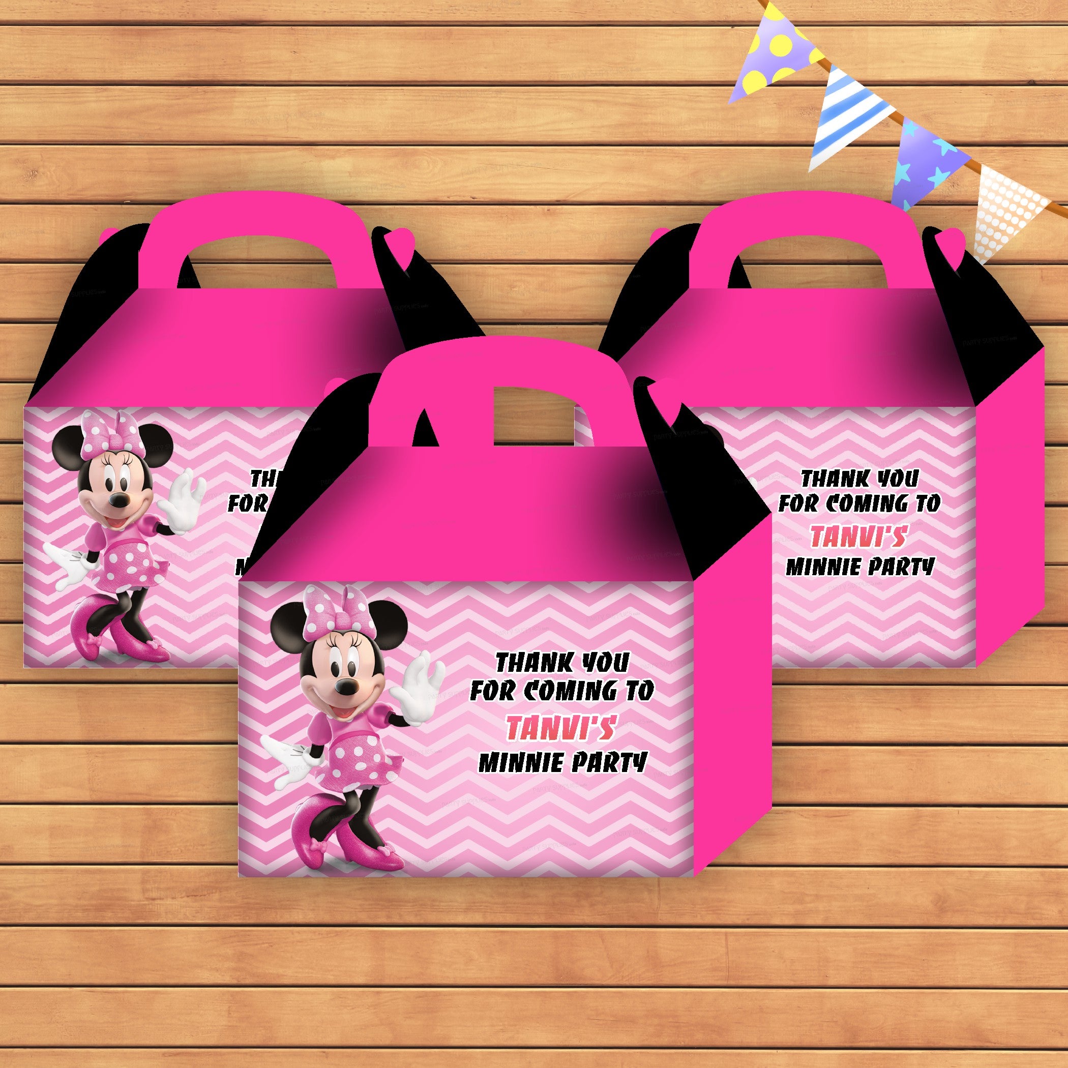 Minnie Mouse Theme Goodie Return Gift Boxes