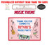 Music Theme Thank You Card - image 1 of 3 | Party Supplies India