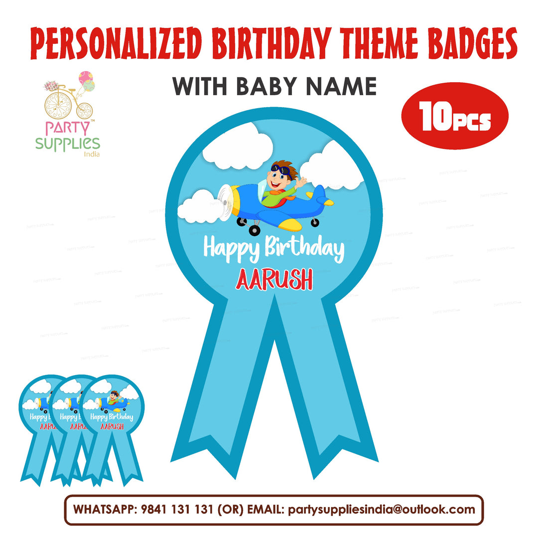 Aeroplane Theme Badges