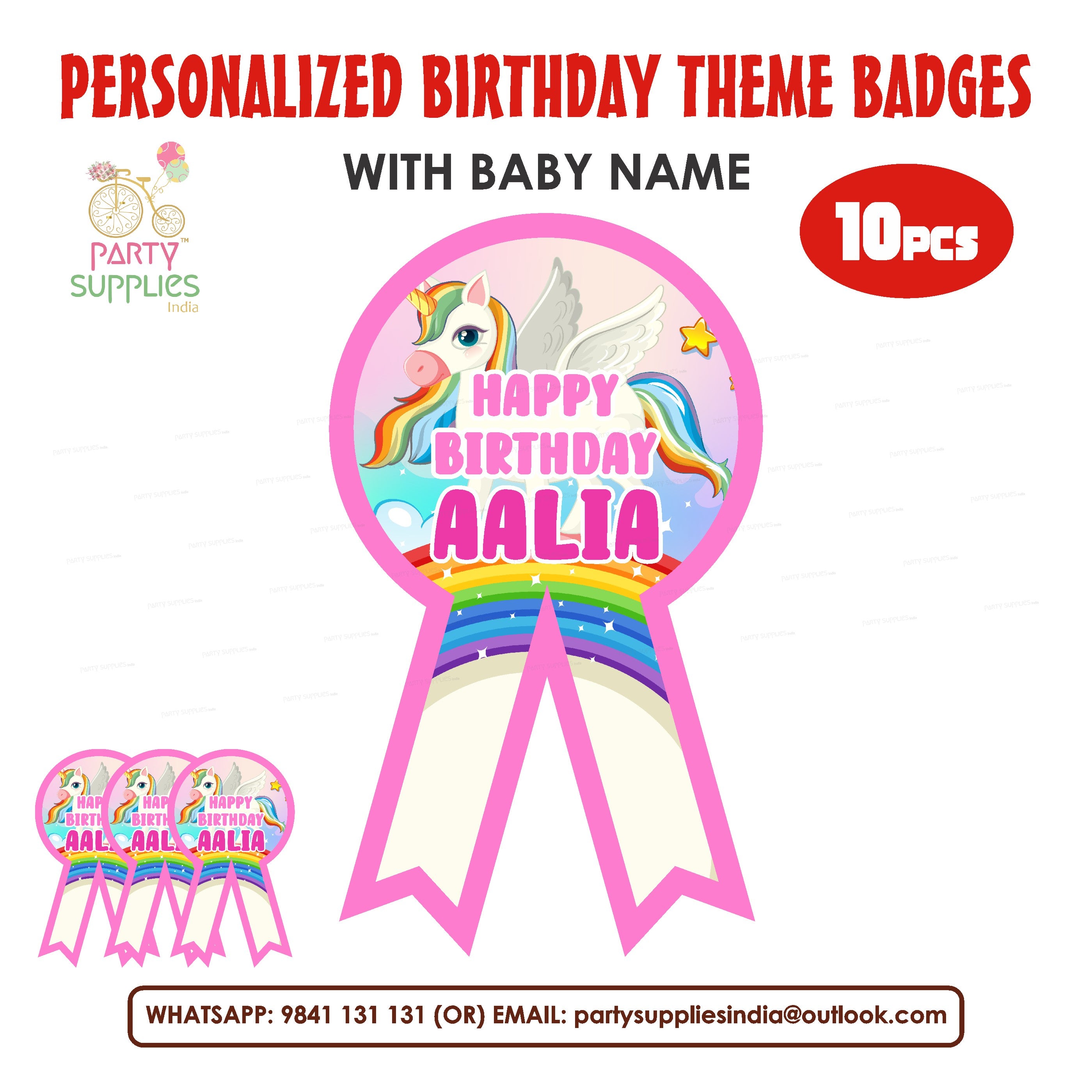 Unicorn Theme Badges