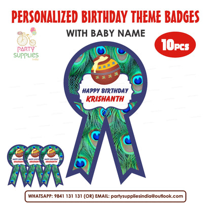 Little Krishna Theme Badges