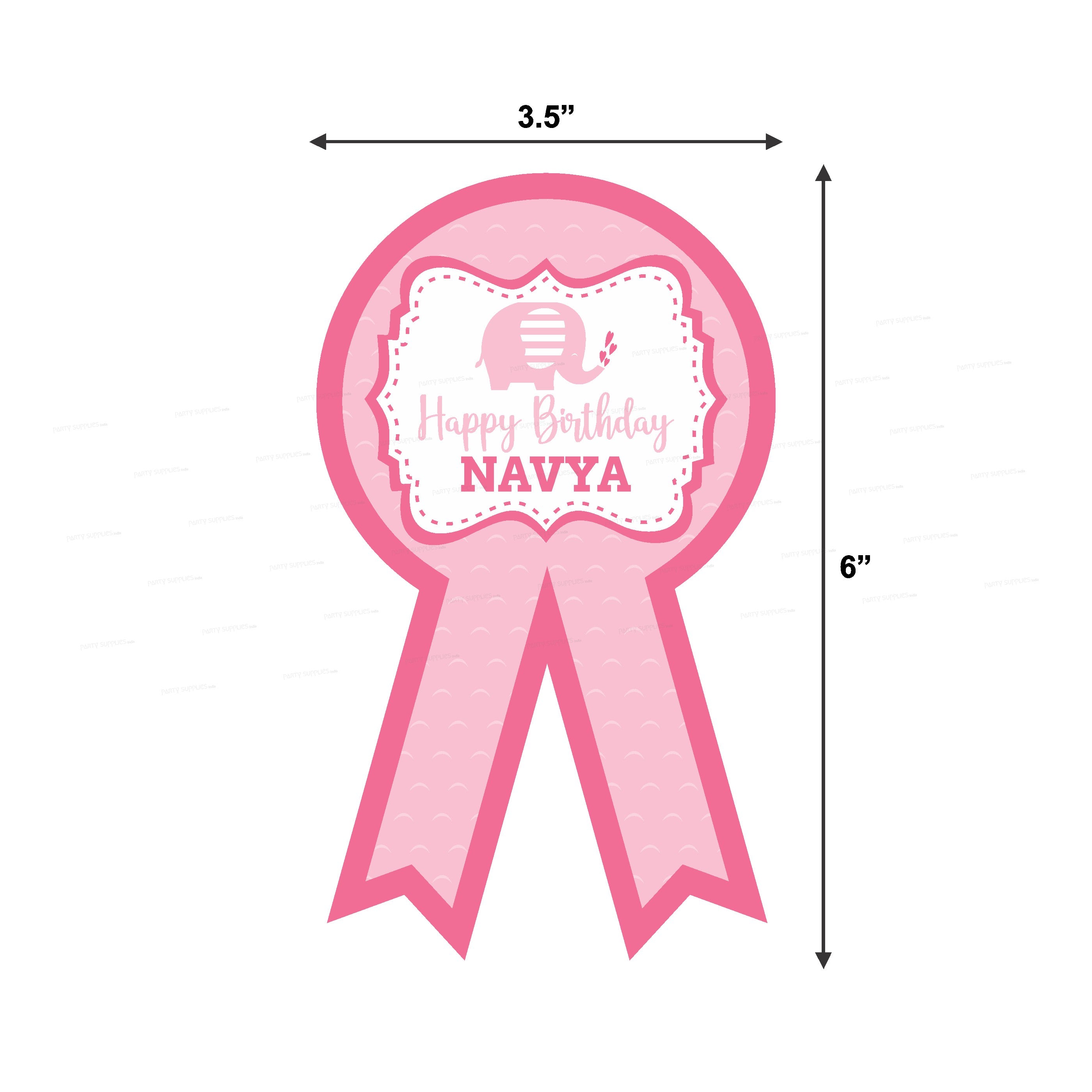 PSI Pink Elephant Theme Badges