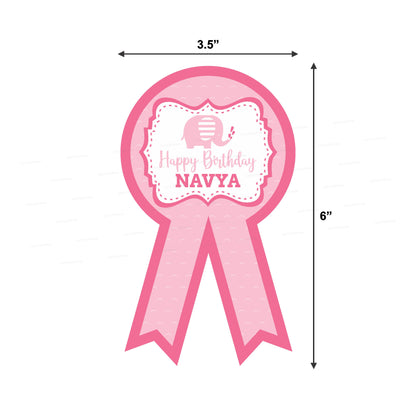 PSI Pink Elephant Theme Badges