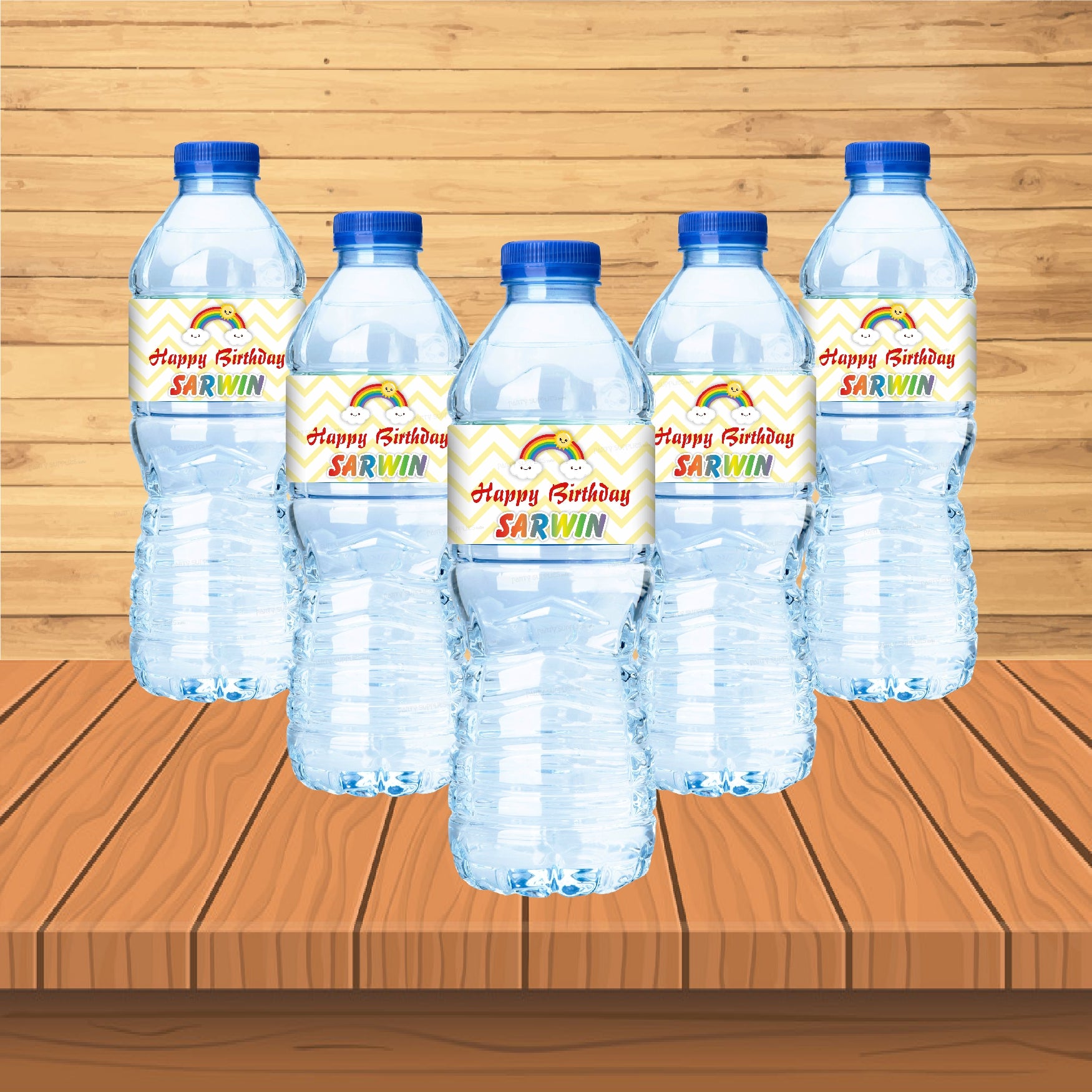 Sunshine Boy Theme Water Bottle Sticker