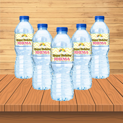 Sunshine Girl Theme Water Bottle Sticker