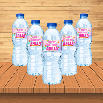Unicorn Theme Water Bottle Sticker