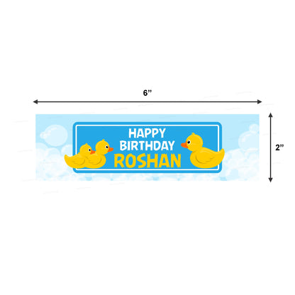 Duck Boy Theme Water Bottle Sticker