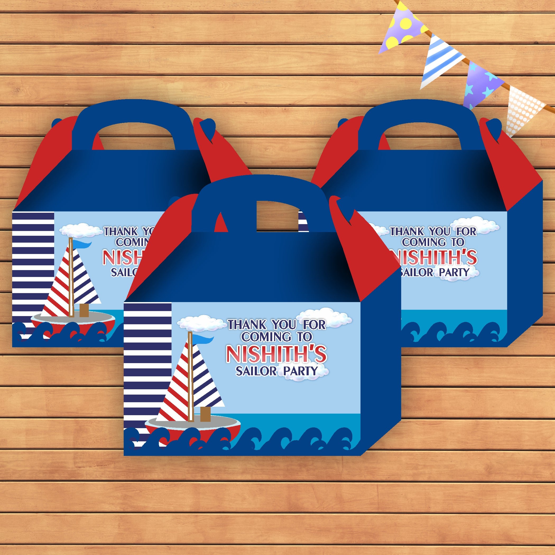 PSI Sailor Theme Goodie Return Gift Boxes