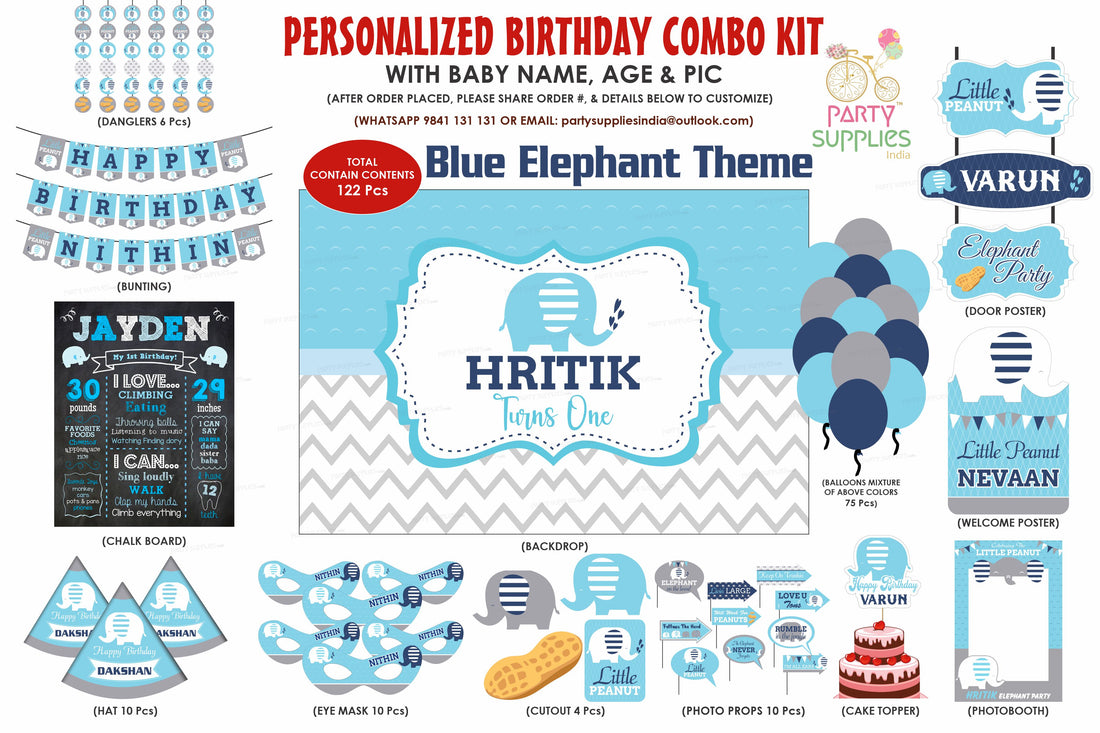 PSI Blue Elephant Theme Classic Kit