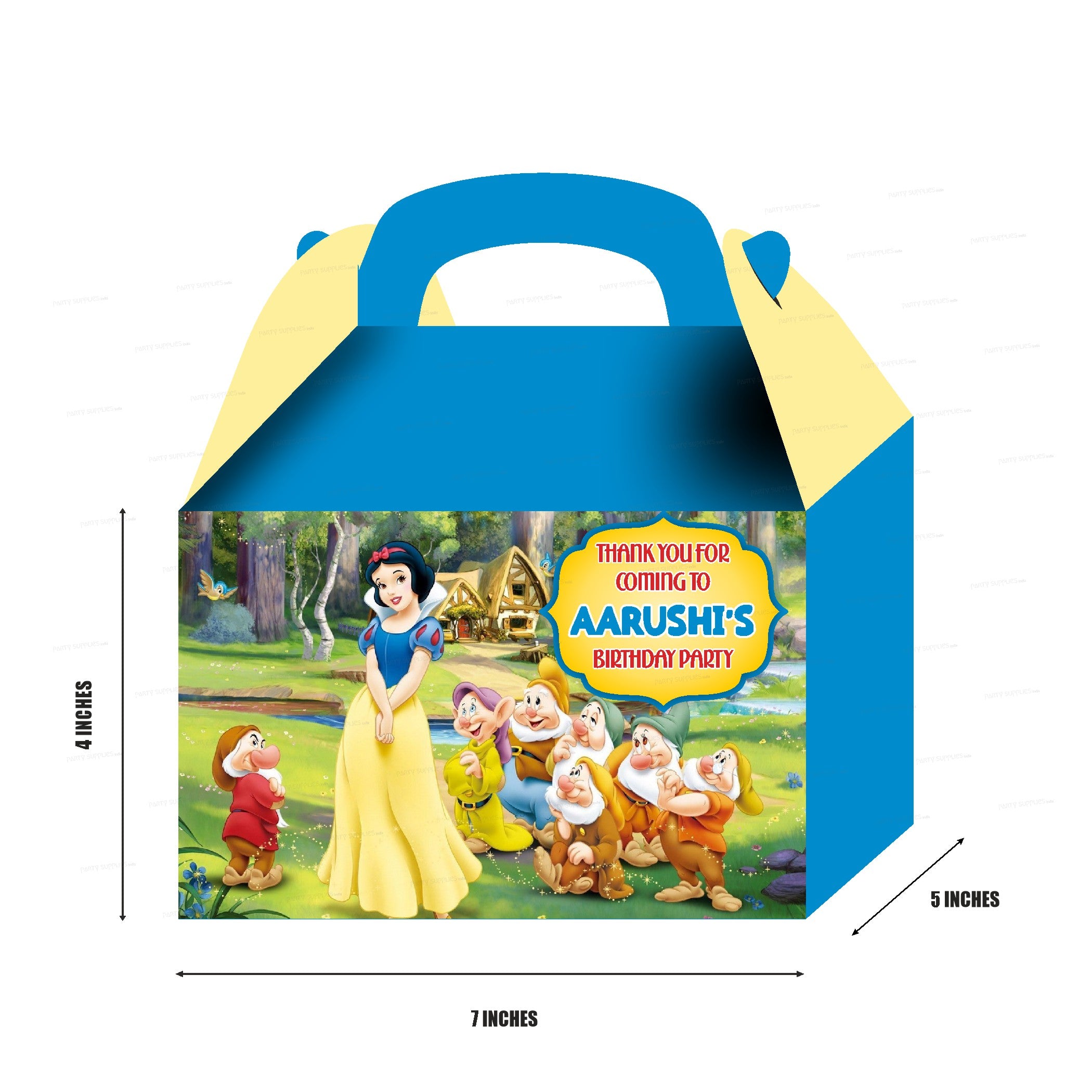 Snow and White Theme Goodie Return Gift Boxes