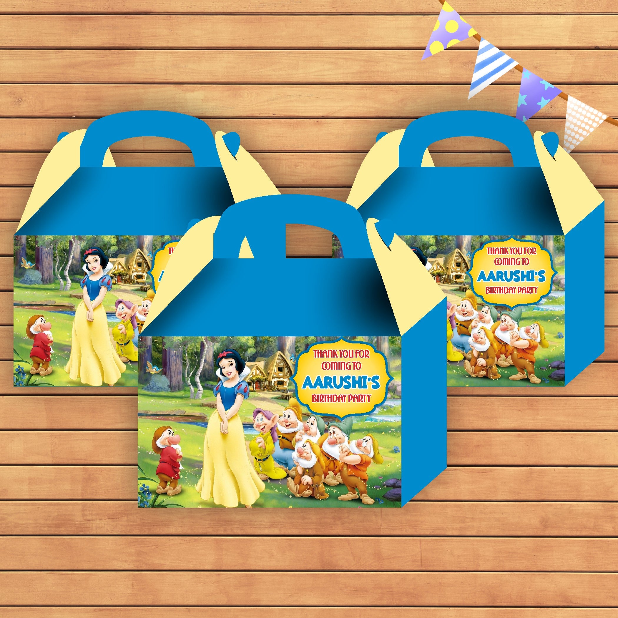 Snow and White Theme Goodie Return Gift Boxes