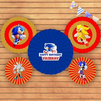 Sonic the Hedgedog  Theme Paper Fan