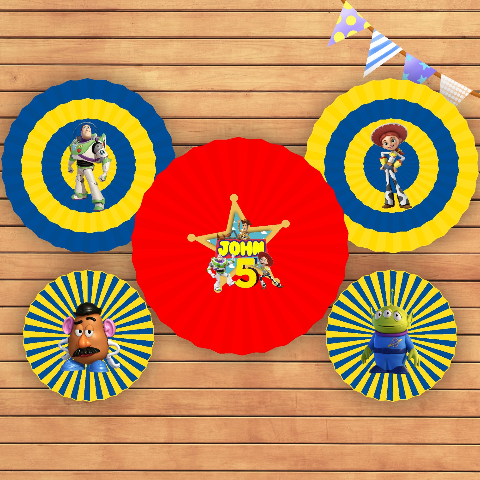 PSI Toy Story Theme Paper Fan Party supplies online Party Supplies